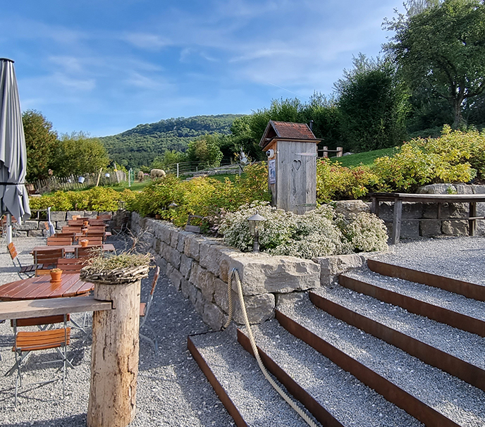 Gartenterrasse mit Weitblick