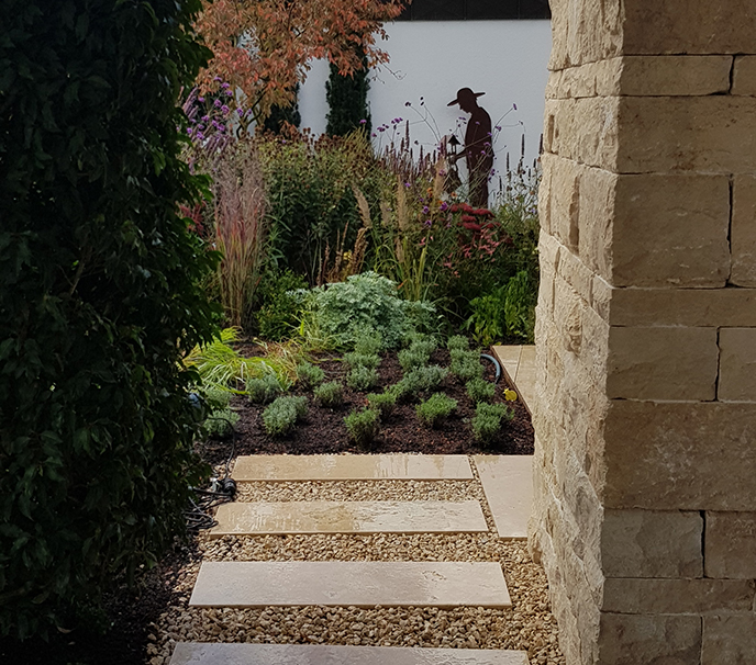 Wohnzimmer und Garten in Einem